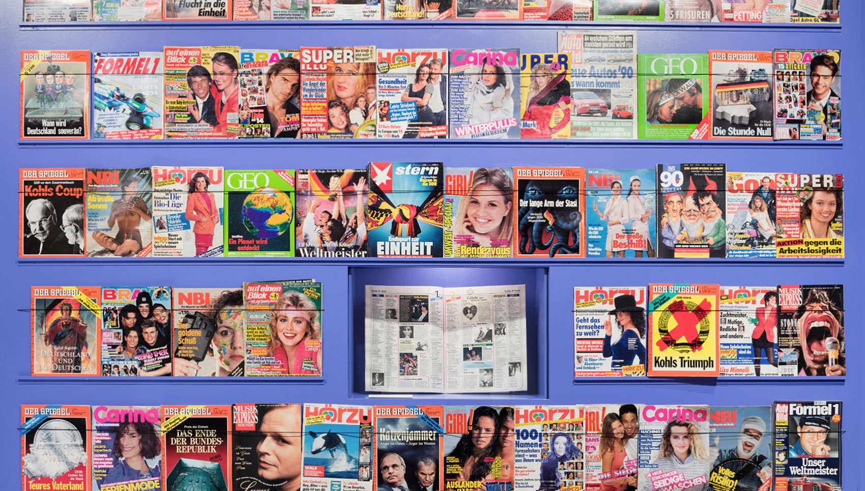 Nahaufnahme alte Magazine