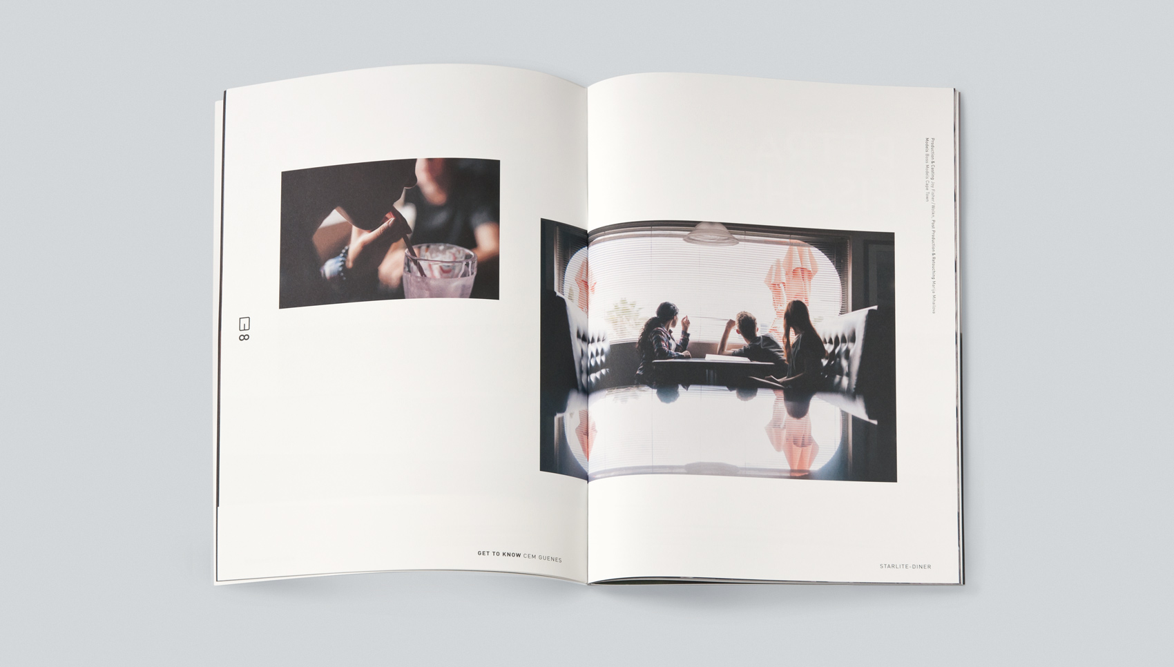 Innenseite der Broschüre "Get to know"