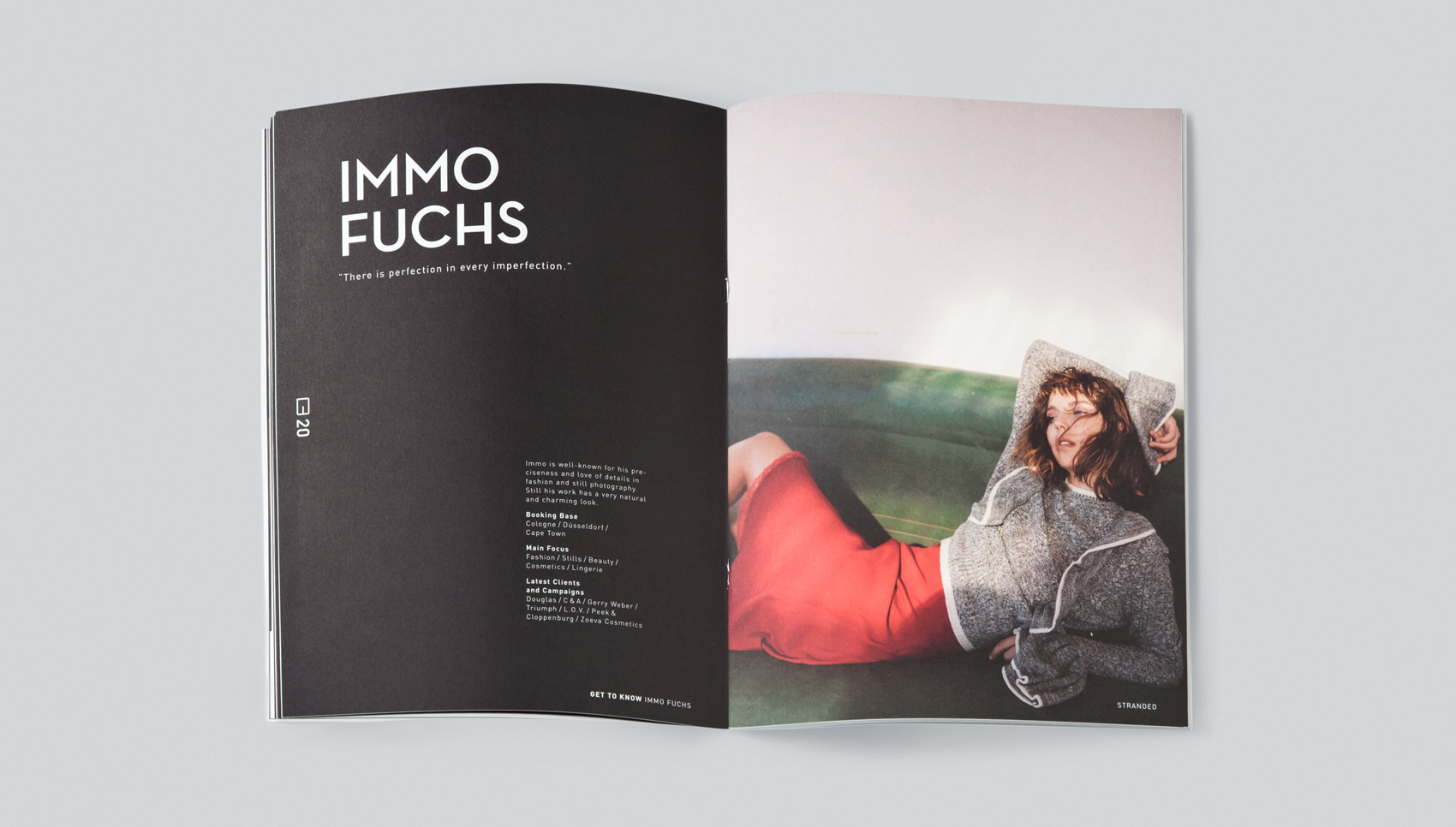 Innenseite der Broschüre "Get to know"