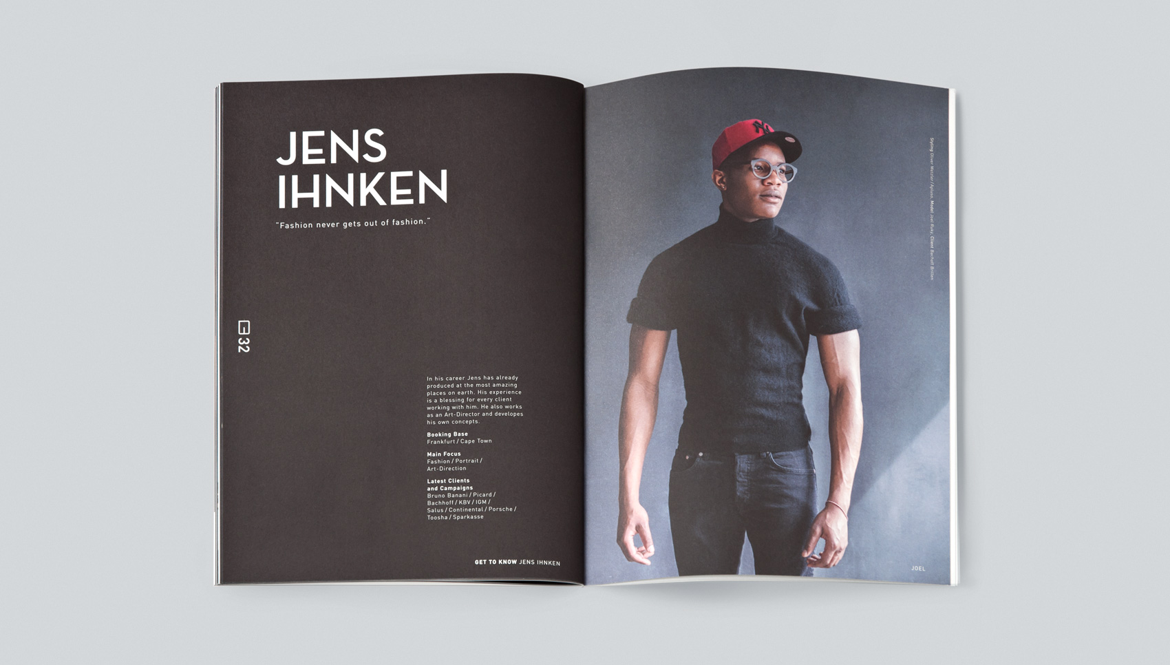 Innenseite der Broschüre "Get to know"