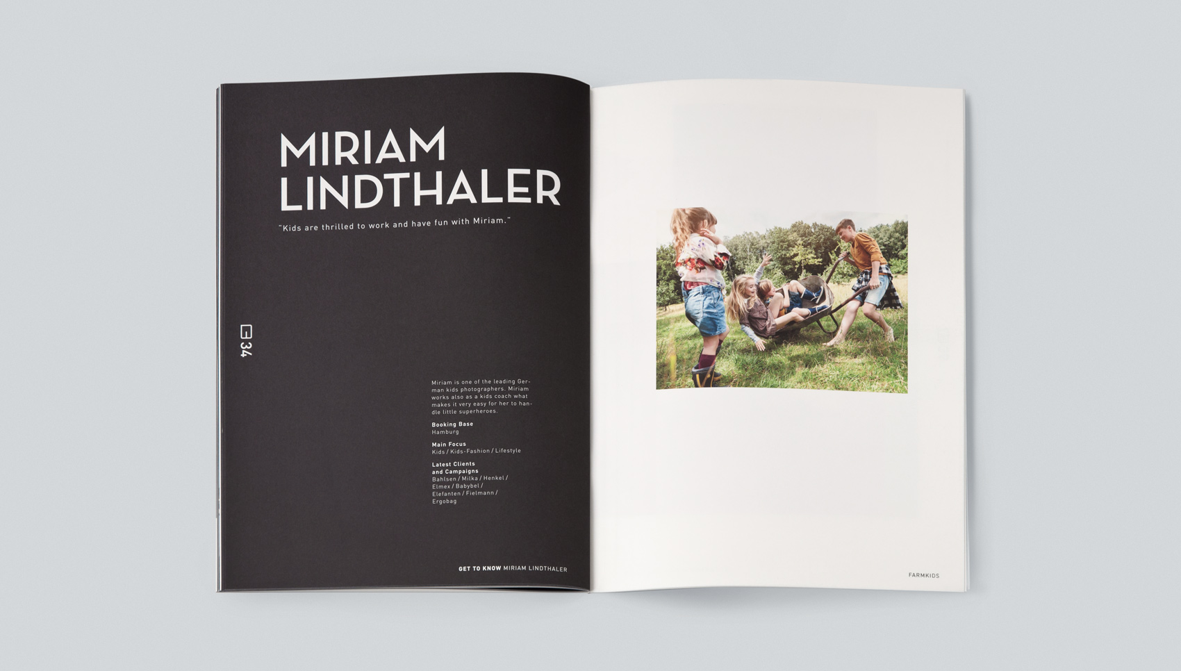 Innenseite der Broschüre "Get to know"