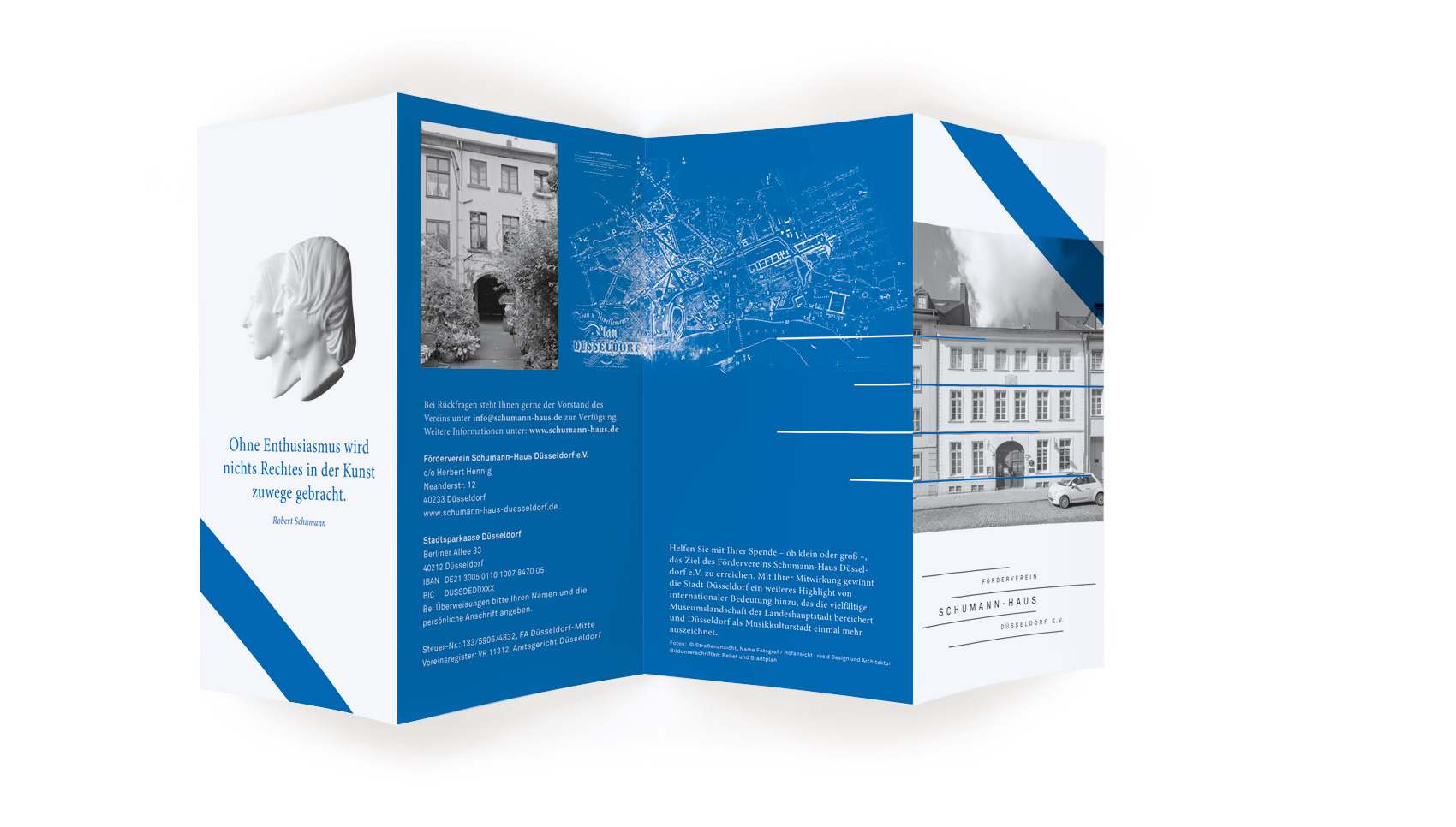 Flyer des Fördervereins Schumann-Haus Düsseldorf E. V.