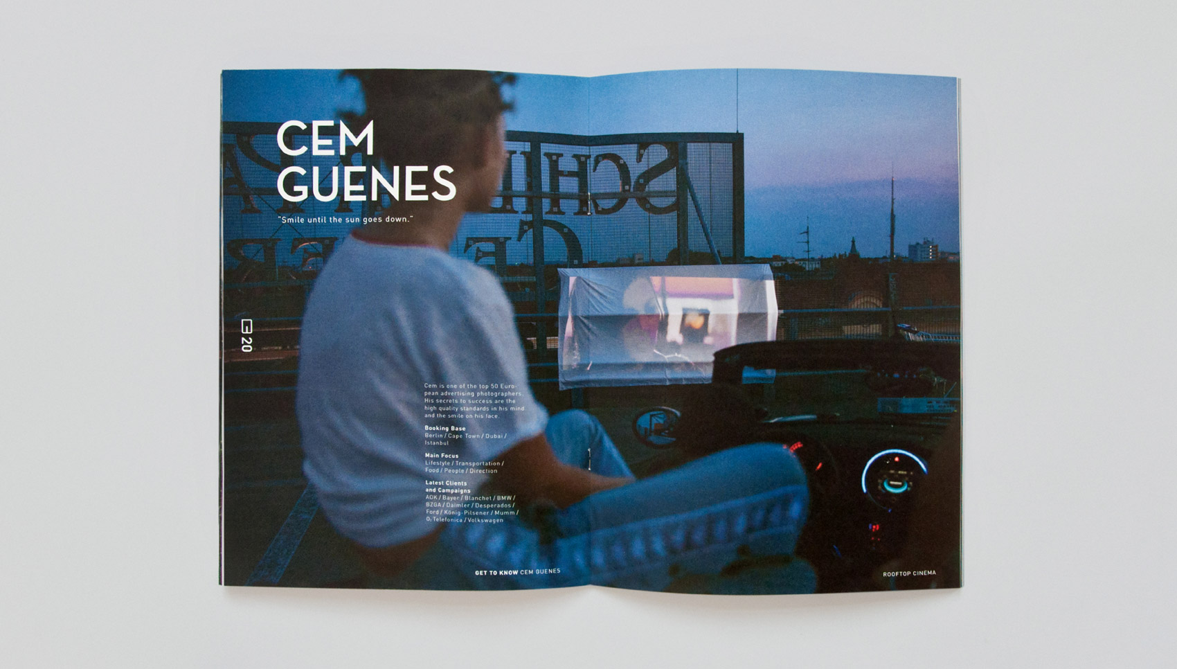 Innenseite der Broschüre "GET TO KNOW"