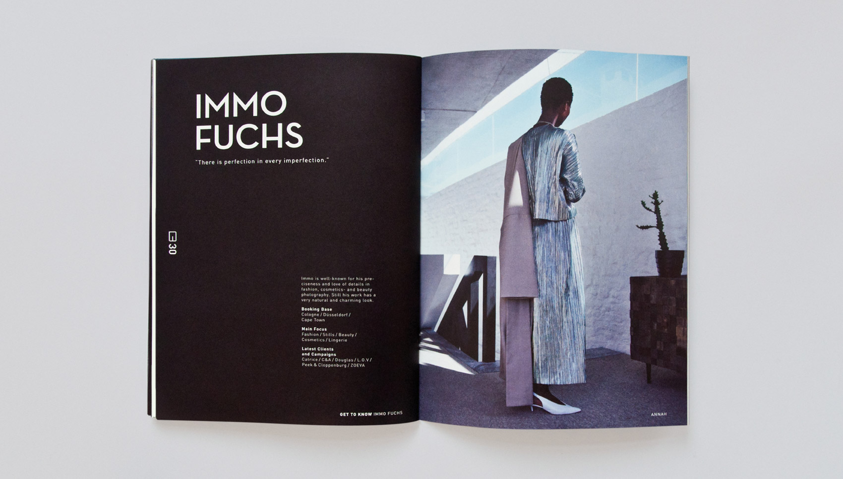 Innenseite der Broschüre "GET TO KNOW"