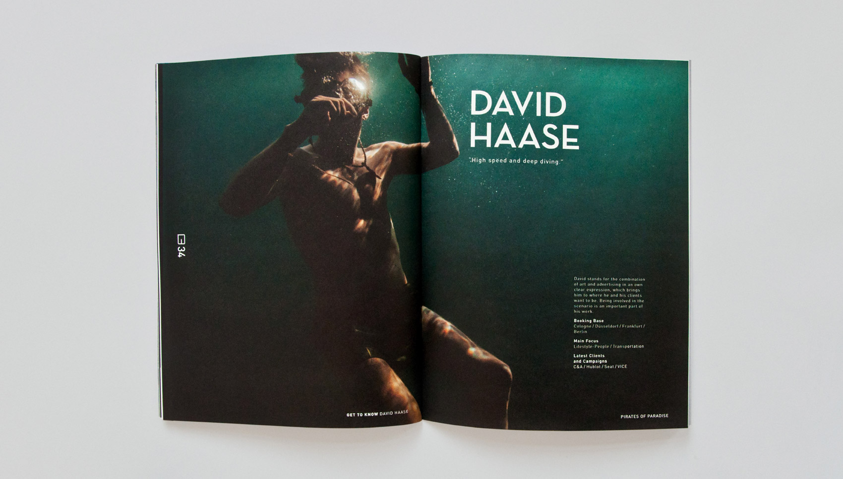 Innenseite der Broschüre "GET TO KNOW"