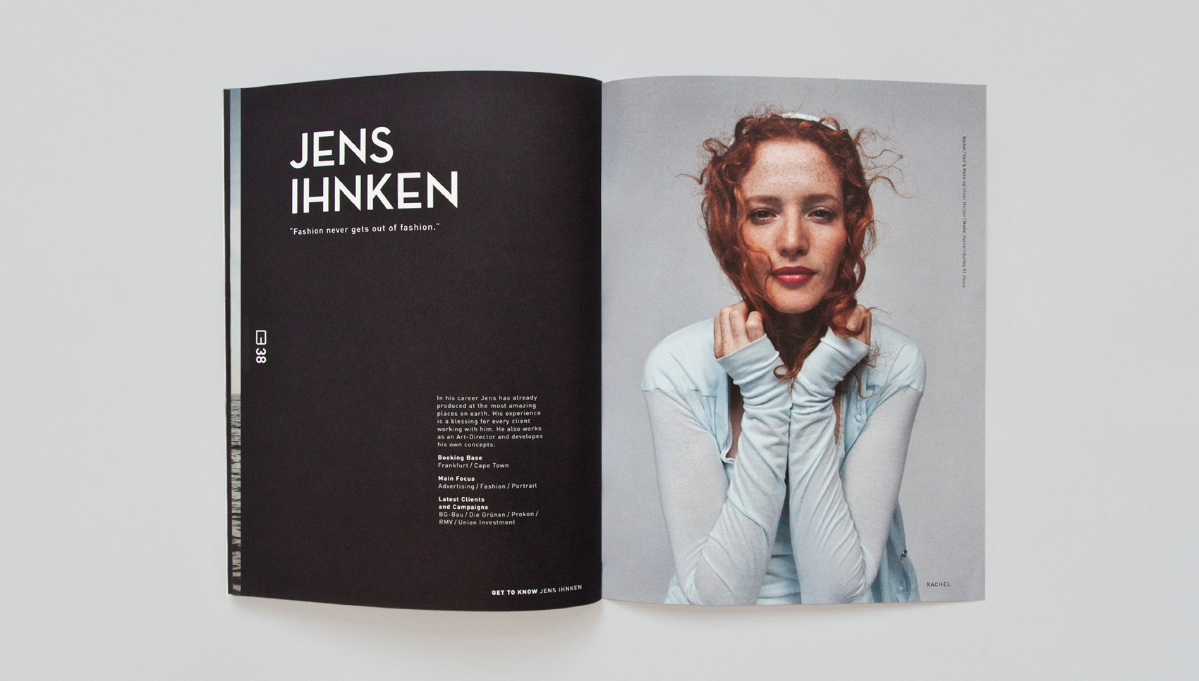 Innenseite der Broschüre "GET TO KNOW"