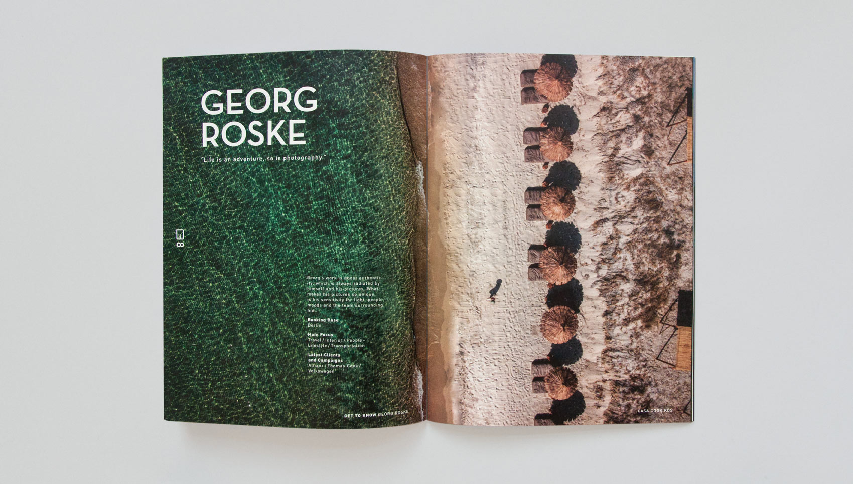 Innenseite der Broschüre "GET TO KNOW"