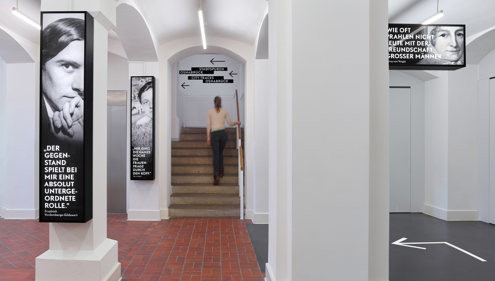 Eingang der Ausstellung „Stadtspuren Osnabrück“