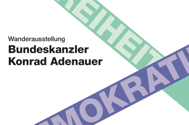 Poster mit den Begriffen Demokratie und Freiheit