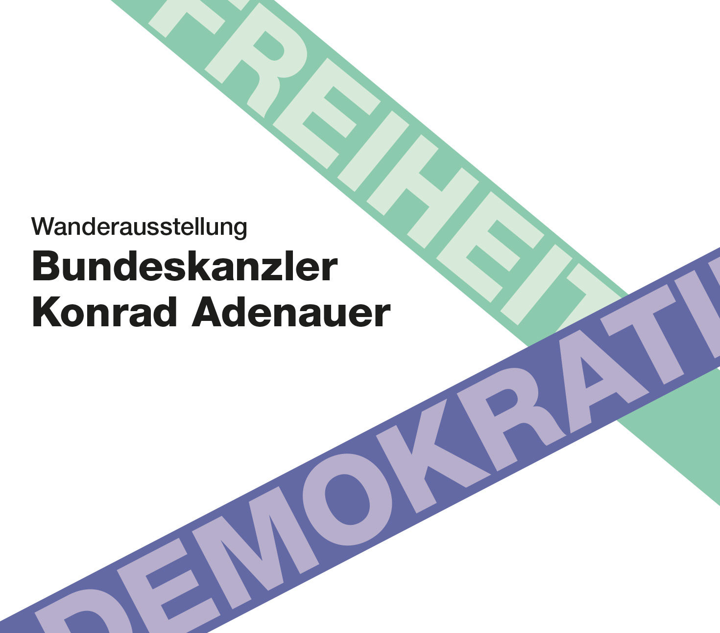 Poster mit den Begriffen Demokratie und Freiheit