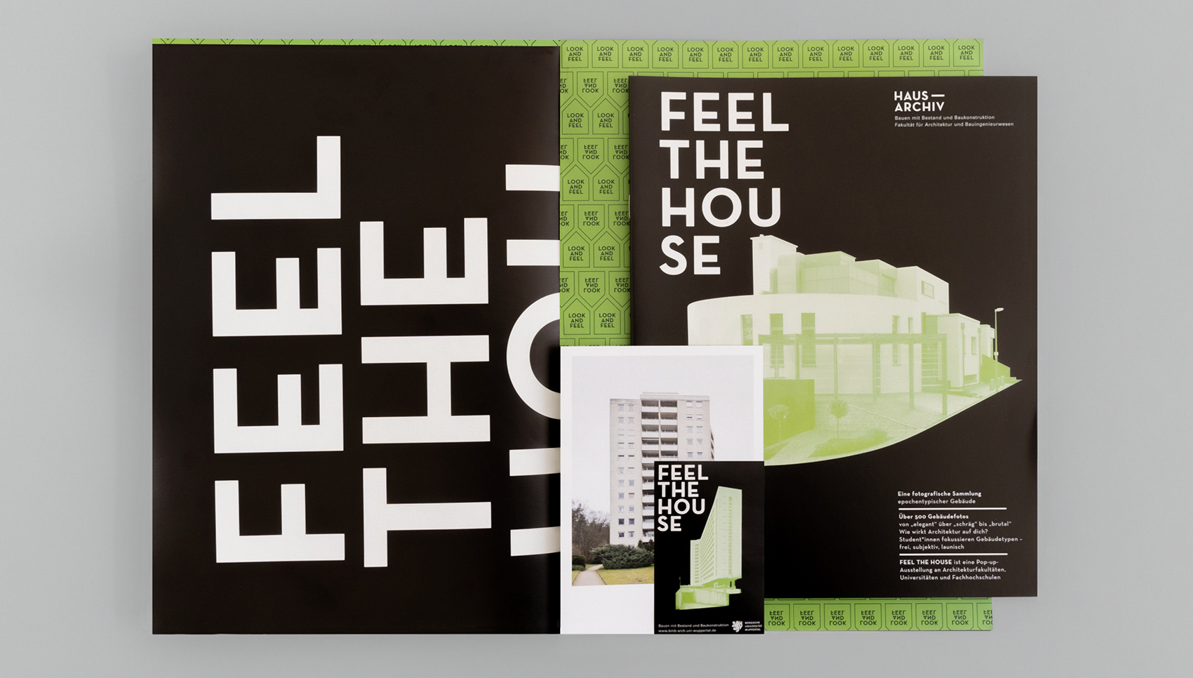 Ansicht der Broschüre "Feel the House"