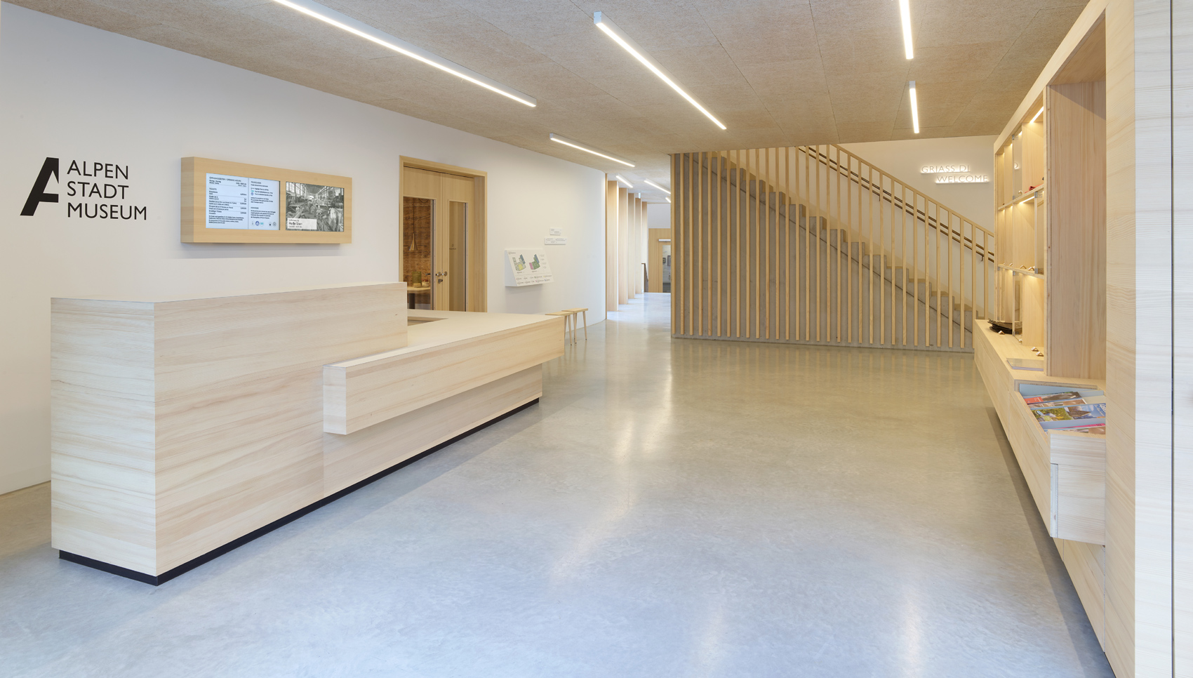 Eingangsbereich Alpen Stadt Museum