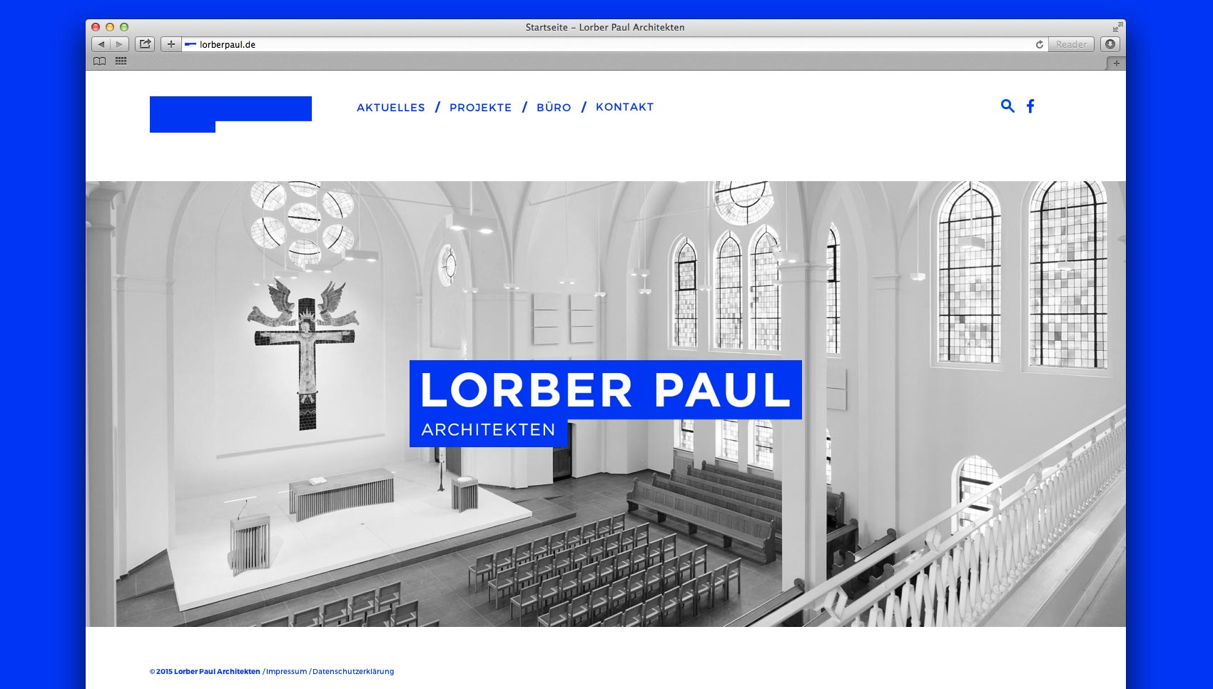Website „Lorber Paul Architekten“