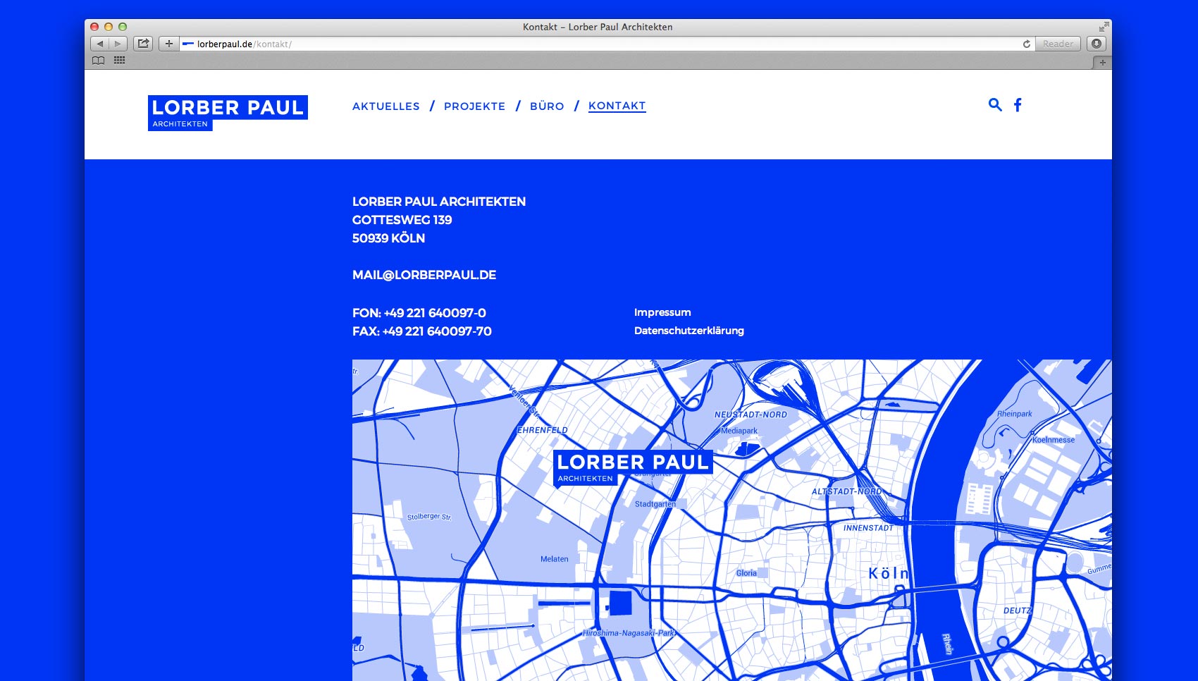 Website „Lorber Paul Architekten“