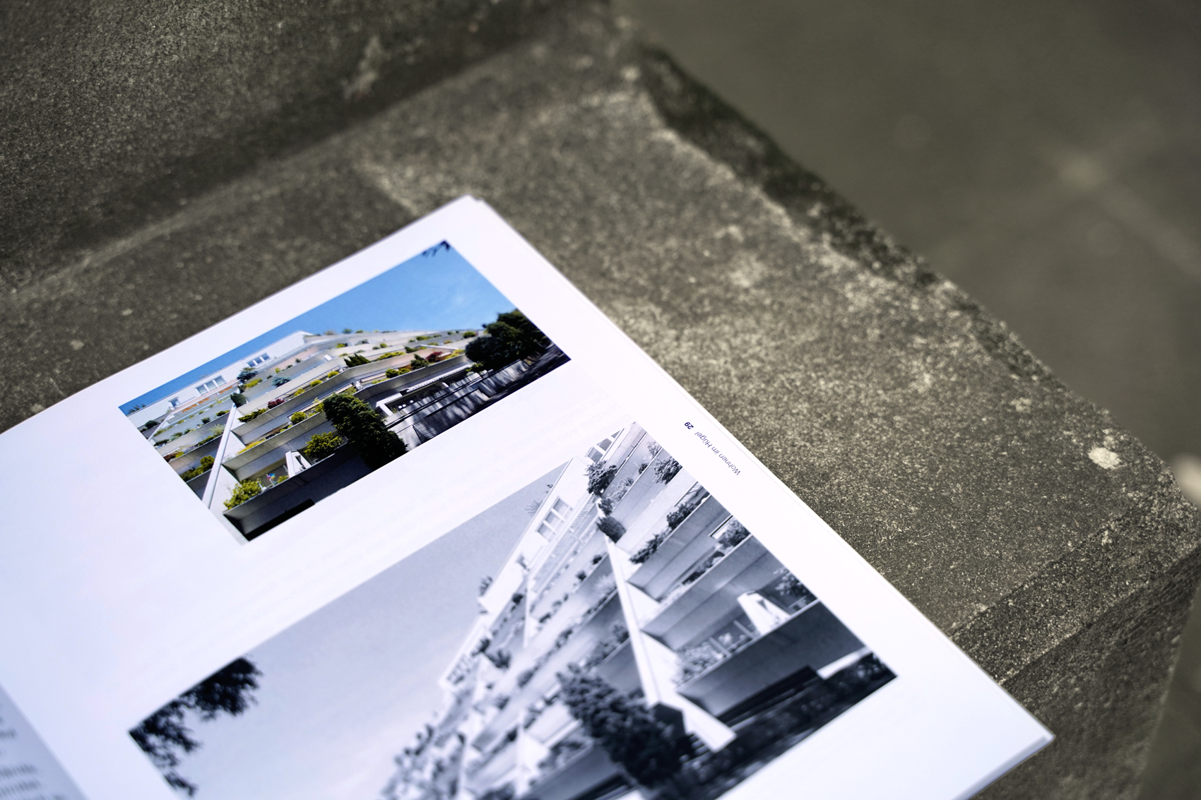 Detailansicht einer gestalteten Seite