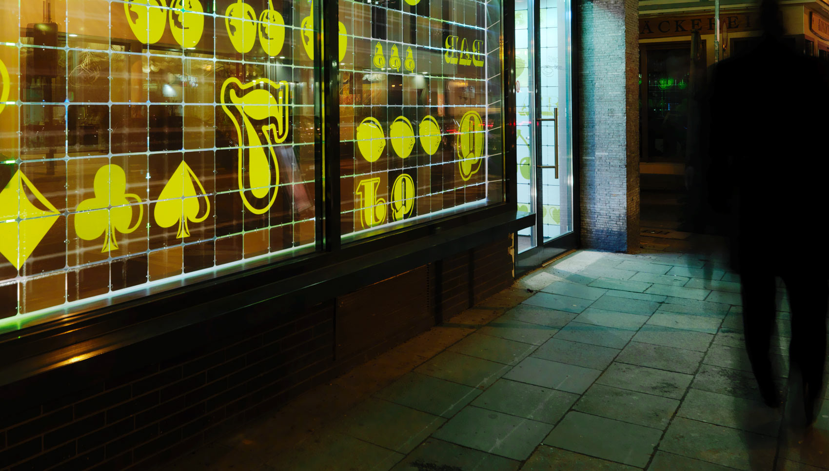 Schaufensteransicht von außen