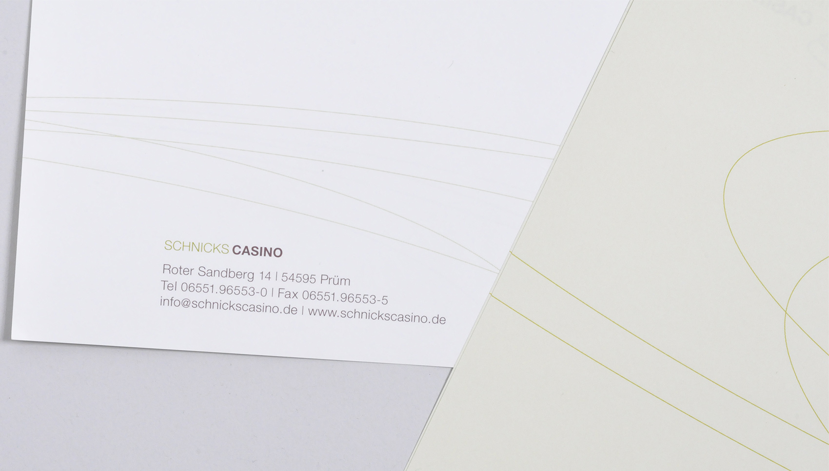 Detailansicht der Geschäftsausstattung