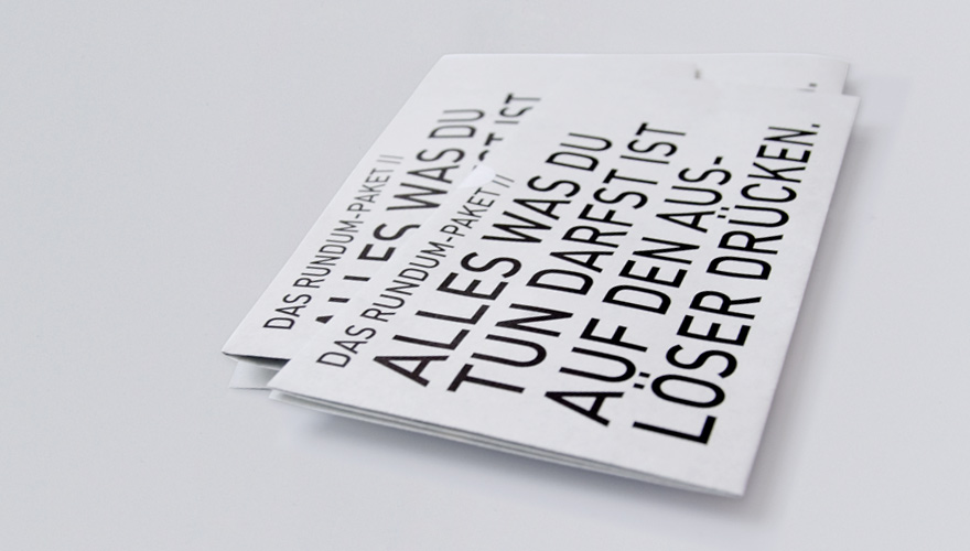 Ansicht des produzierten Kundenaquise-Mailings