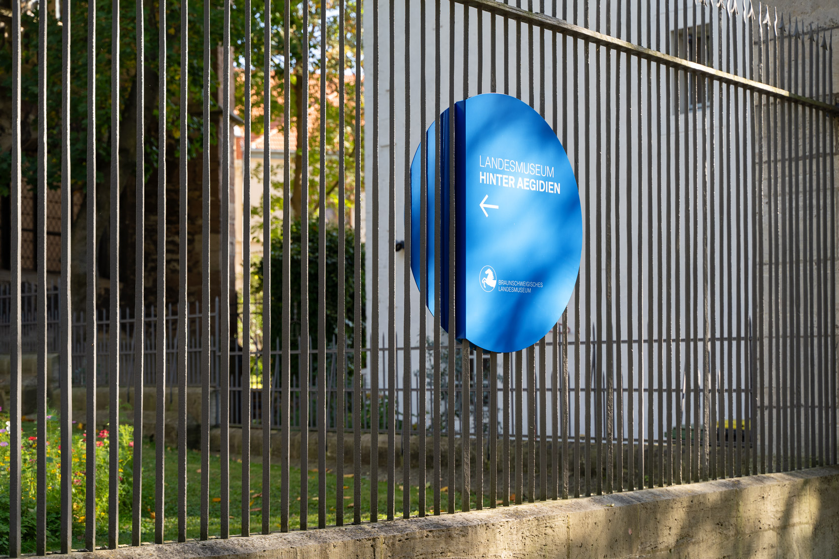 Außenschild „LANDESMUSEUM HINTER AEGIDIEN“