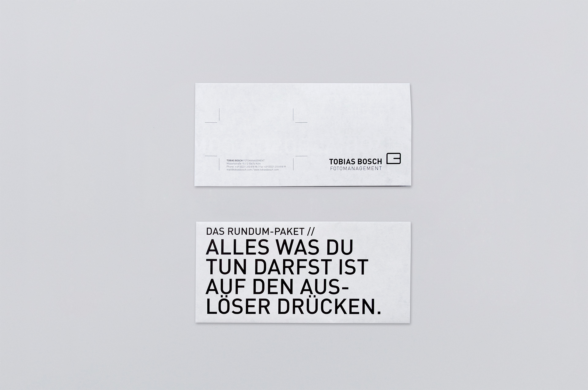 Ansicht des produzierten Kundenaquise-Mailings