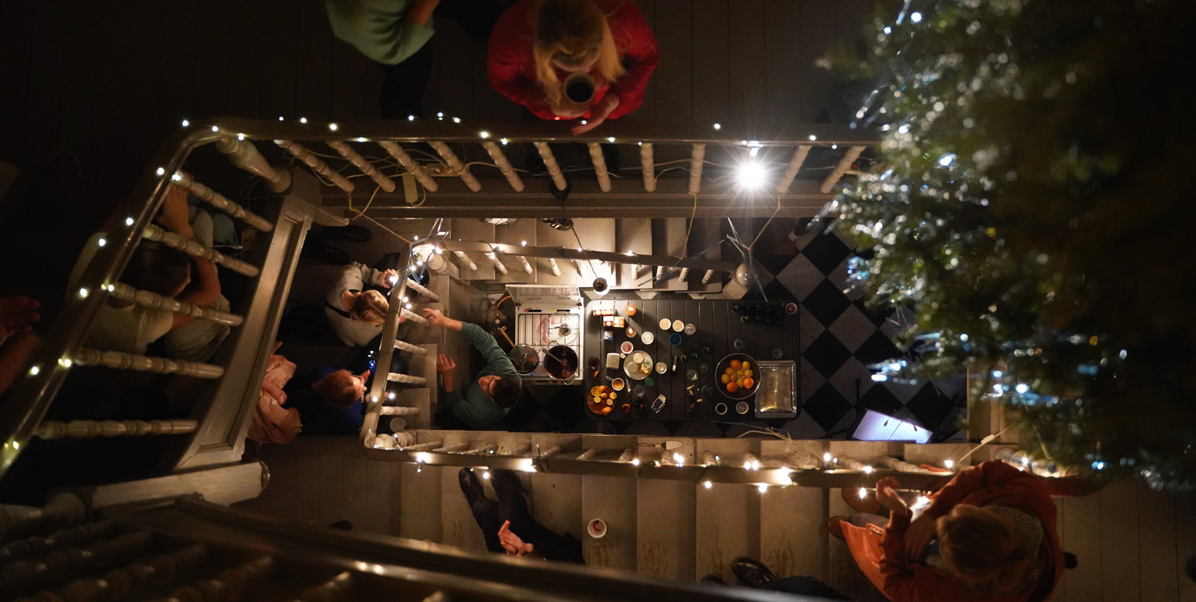 Fotografie ins Treppenhaus