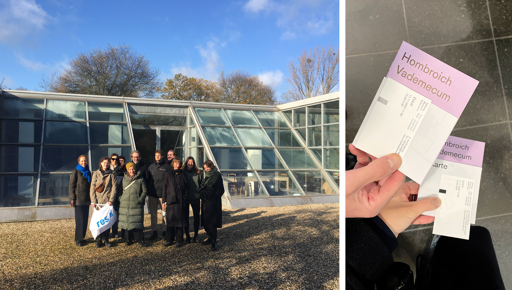 Das Team von res d genießt die Sonne.