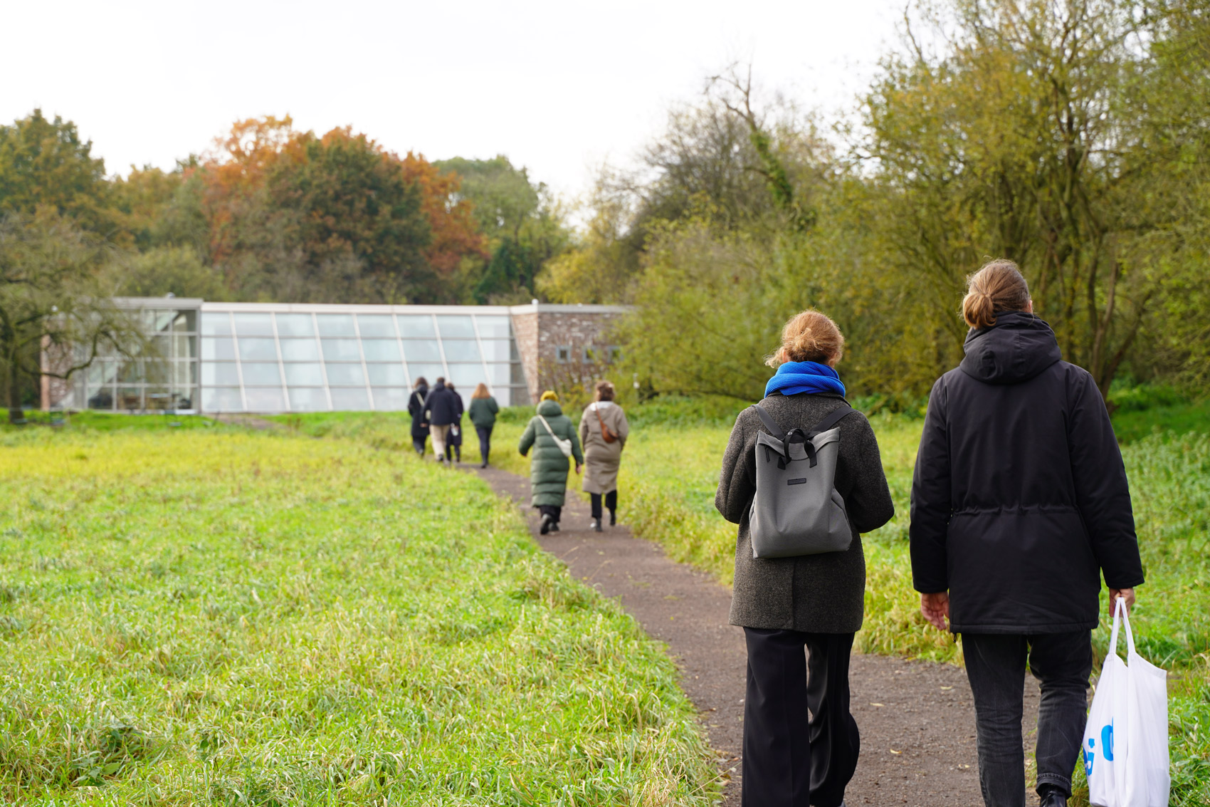Das Team von res d während des Spaziergangs