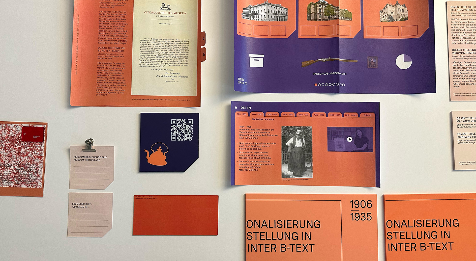 Collage aller mitgebrachten Muster