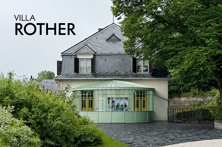 Blick auf den Wintergarten der Villa Rother