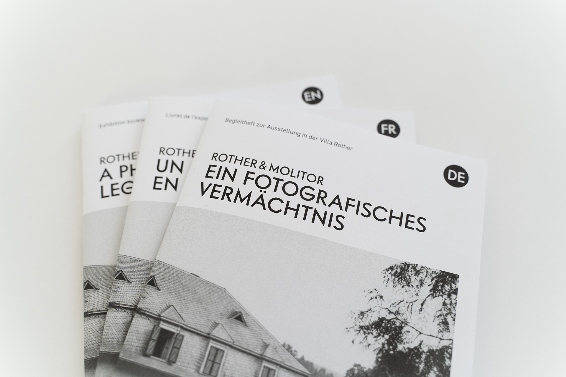 Detailaufnahme des Begleitheftes zur Ausstellung in der Villa Rother